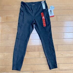 Mondetta Brushed Jacquard Dark Gray High Waisted Leggings Size Medium